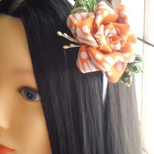 Orange Rose Headband For Bridal Wedding Party Made..